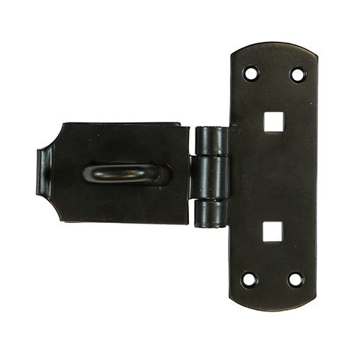 Heavy Vertical Hasp-Staple BLK [6"] - [TIMbag] 1 Each