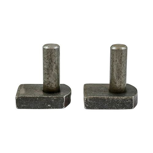 Gate Hooks to Weld  [19mm] - [Plain Bag] 2 Pieces