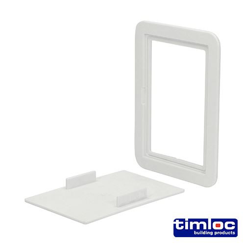 Access Panel Clip Fit - White [115 x 165] - [Bag] 1 Each