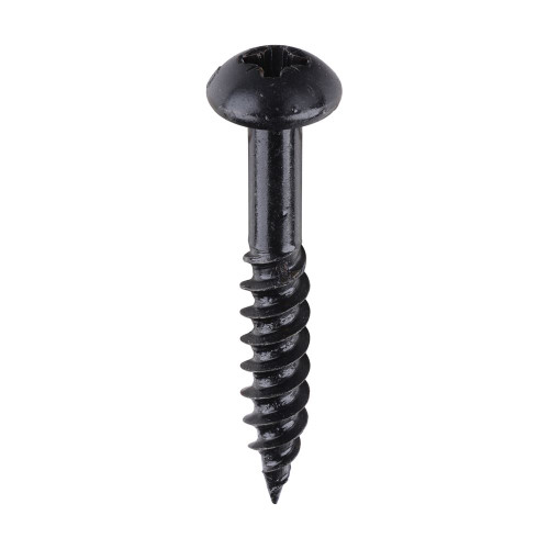 Blackjax Screw PZ2 RND Black [10 x 1 1/4] - [Box] 200 Pieces