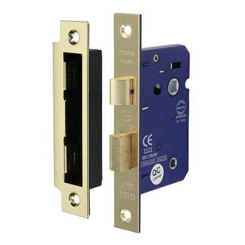 Bathroom Lock E. Brass [65mm] - [Box] 1 Each