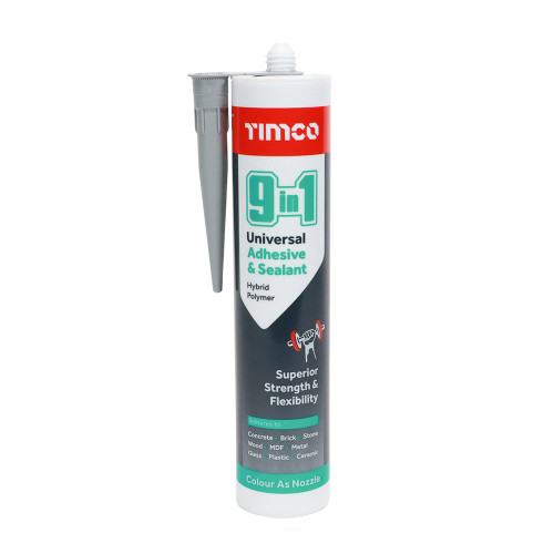 9in1 Adhesive & Sealant Grey [290ml] - [Cartridge] 1 Each