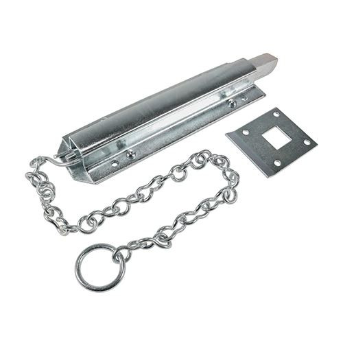 Spring Chain Bolt Zinc [18"] - [Plain Bag] 1 Each