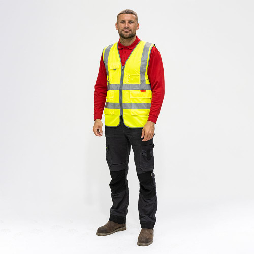 Hi-Vis Executive Vest Yellow [XXXX Large] - [Bag] 1 Each