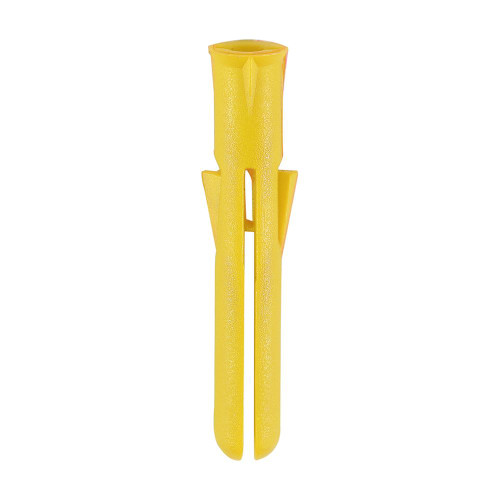 Premium Plastic Plugs - Yellow [25mm] - [Bag] 1000 Pieces