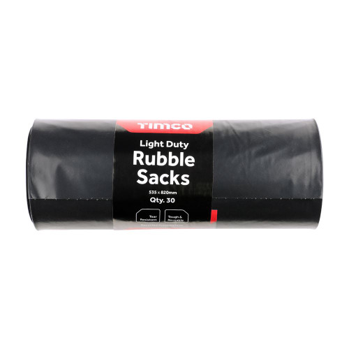 Rubble Sacks Rolls [535 x 820mm] - [Roll] 30 Pieces