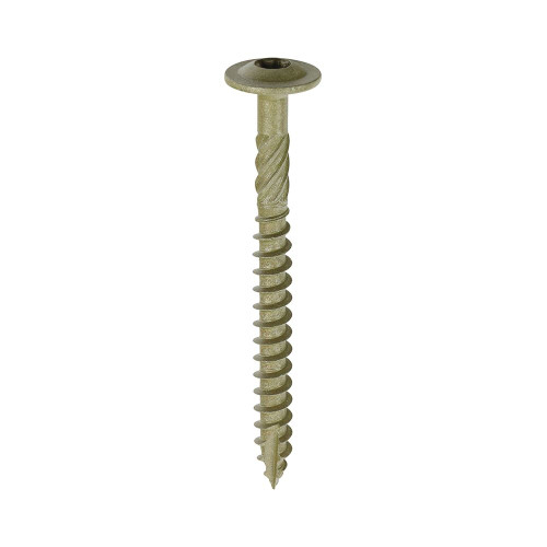 Timber Frame Screw WAFER Green [6.7 x 75] - [Box] 50 Pieces