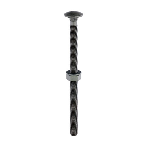 Carriage Bolt,Nut & Washer-GRN [M10 x 160] - [Bag] 10 Pieces