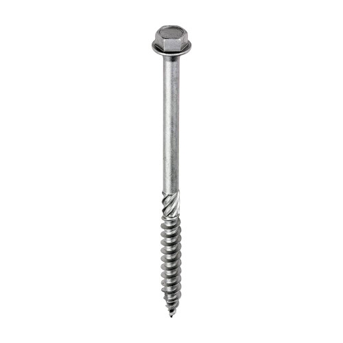 Hex Head Timber Screw - Silver [10.0 x 150] - [Bag] 10 Pieces