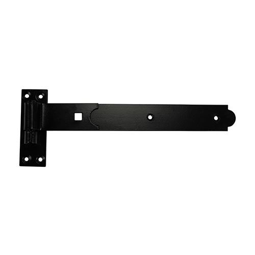 Straight Band Hook Plate Black [350mm] - [Plain Bag] 2 Pieces