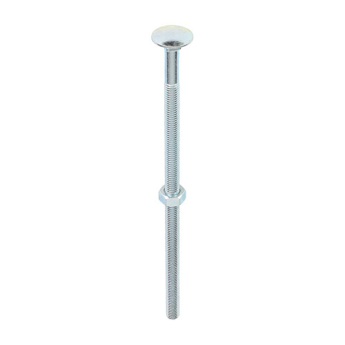 Carriage Bolt & Hex Nut - BZP [M8 x 180] - [Box] 25 Pieces