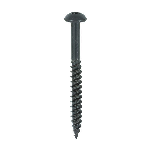 Blackjax Screw PZ2 RND Black [10 x 2] - [Box] 200 Pieces