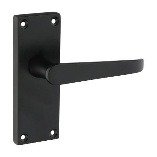 Vic Straight Latch Handles MB [114 x 42] - [Blister Pack] 2 Pieces