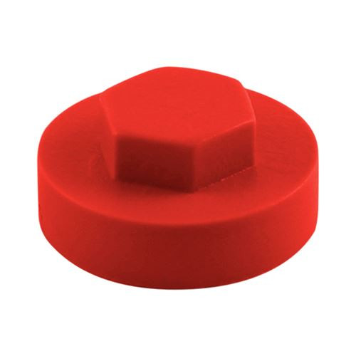 Hex Cover Cap - Poppy Red [19mm] - [Bag] 1000 Pieces