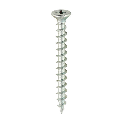 PVC Window Screw RIB CSK -BZP [4.3 x 40] - [Box] 1000 Pieces