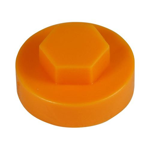 Hex Cover Cap - Tangerine [19mm] - [Bag] 1000 Pieces