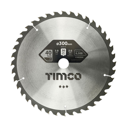 TCT Circular Saw Blade [300 x 30 x 40T] - [Clamshell] 1 Each