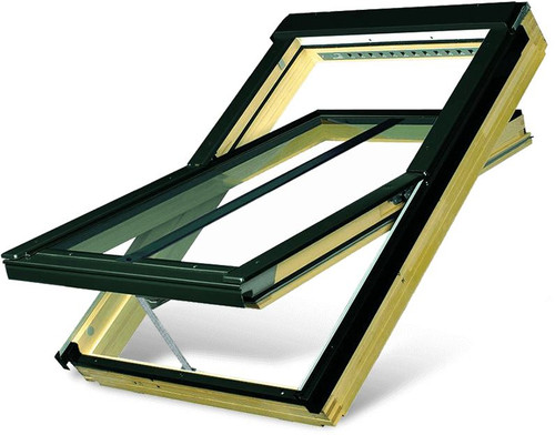 FAKRO Conservation White Pine Electric Centre Pivot Roof Window FAKRO Conservation White Pine Electric Centre Pivot Roof Window