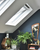 Top hung roof window VELUX from the inside