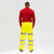 Hi-Vis Exec Trousers Yellow [Medium] - [Bag] 1 Each