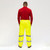 Hi-Vis Elastic Trousers Yellow [Medium] - [Bag] 1 Each