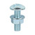 Cable Tray Bolt & F/Nut Zinc [M6 x 20] - [Box] 200 Pieces