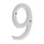 Door Numeral 9 PC [75mm] - [TIMpac] 1 Each