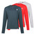 Long Sleeve Trade T-Shirt Pack [Medium (Grey/Red/Green)] - [Bag] 3 Pieces