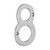 Door Numeral 8 PC [75mm] - [TIMpac] 1 Each