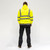 Hi-Vis Sweatshirt Yellow [Large] - [Bag] 1 Each