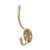 Hat & Coat Hook Pol. Brass [125 x 32mm] - [Bag] 1 Each