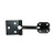Wire Pattern Hasp-Staple Black [6"] - [Plain Bag] 1 Each