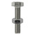 Set Screw & Hex Nut - A2 SS [M12 x 40] - [TIMpac] 2 Pieces