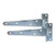 Light Tee Hinge Pair Zinc [12"] - [Plain Bag] 1 Each