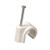 Nail In Pipe Clip - White [15mm] - [Bag] 50 Pieces