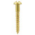 Brass Timber Screw SLOT RND [4 x 1/2] - [Box] 200 Pieces