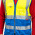 Hi-Vis Vest Yellow & Blue [Small] - [Bag] 1 Each