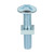 Roofing Bolt & SQ Nut Zinc [M8 x 40] - [Box] 100 Pieces