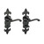 Fleur De Lys WC Handle Ant BLK [195 x 55] - [Box] 2 Pieces