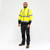 Hi-Vis Softshell Jacket Yellow [Large] - [Bag] 1 Each