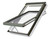 FAKRO White Polyurethane Electric Centre Pivot Roof Window