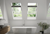 Keylite White Painted Centre Pivot Frosted Glass Roof Window with Hi-Therm Glazing