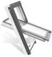 YARDLITE APY Vented White PVC Roof Window & Flashing[M8A - 78cm(W) x 140cm(H),LSX Slate Flashings]