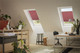 VELUX 1279 Pleated blind Wine Red