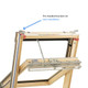 Keylite Premium Electric Pine Centre Pivot Roof Window with Hi-Therm Glazing