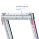 Keylite Premium Electric White PVC Centre Pivot Roof Window with Hi-Therm Glazing
