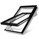 FAKRO White Painted Pine Electric Centre Pivot Roof Window