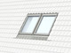 VELUX EKJ Classic Side-by-Side Combination Flashing for Flat or profiled roofing material