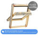 Keylite Pine Centre Pivot Roof Window with Hi-Therm Glazing [Next Day Delivery]