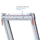Keylite White PVC Centre Pivot Roof Window with Hi-Therm Glazing [Next Day Delivery]